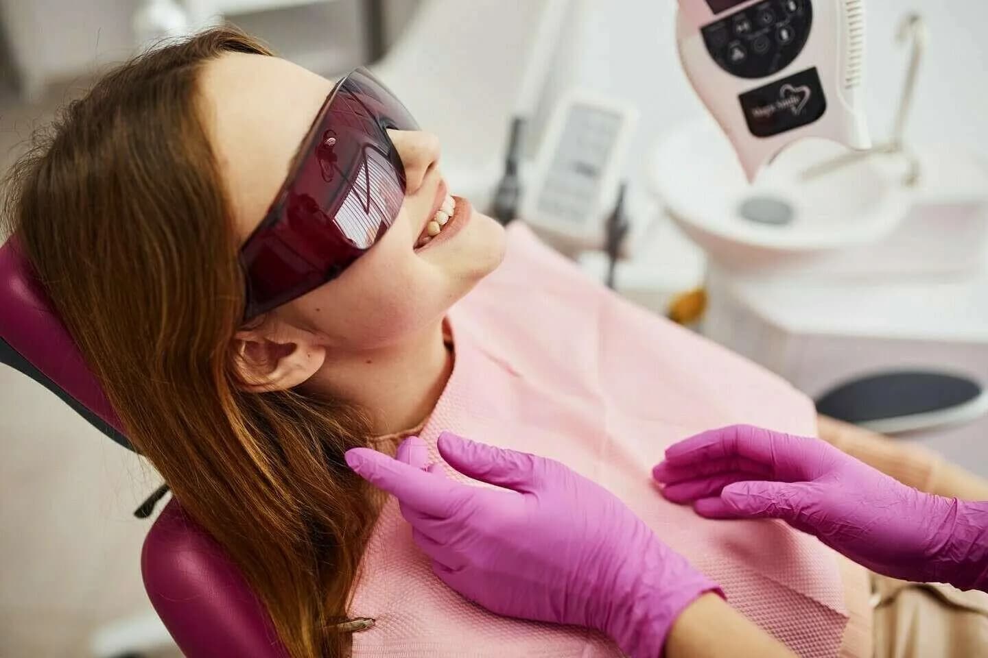 Modern dental operatory prepared for a laser procedure